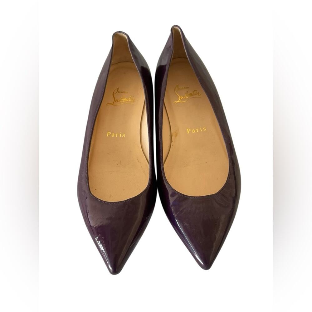 Christian Louboutin Purple Women's Flat Shoes Size:36.5